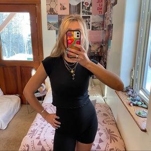 Brandy Melville black Riane top